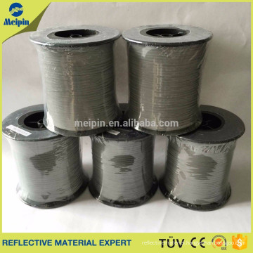 Double Sided Silver Reflective Yarn Thread For Weaving 2mmx1000m